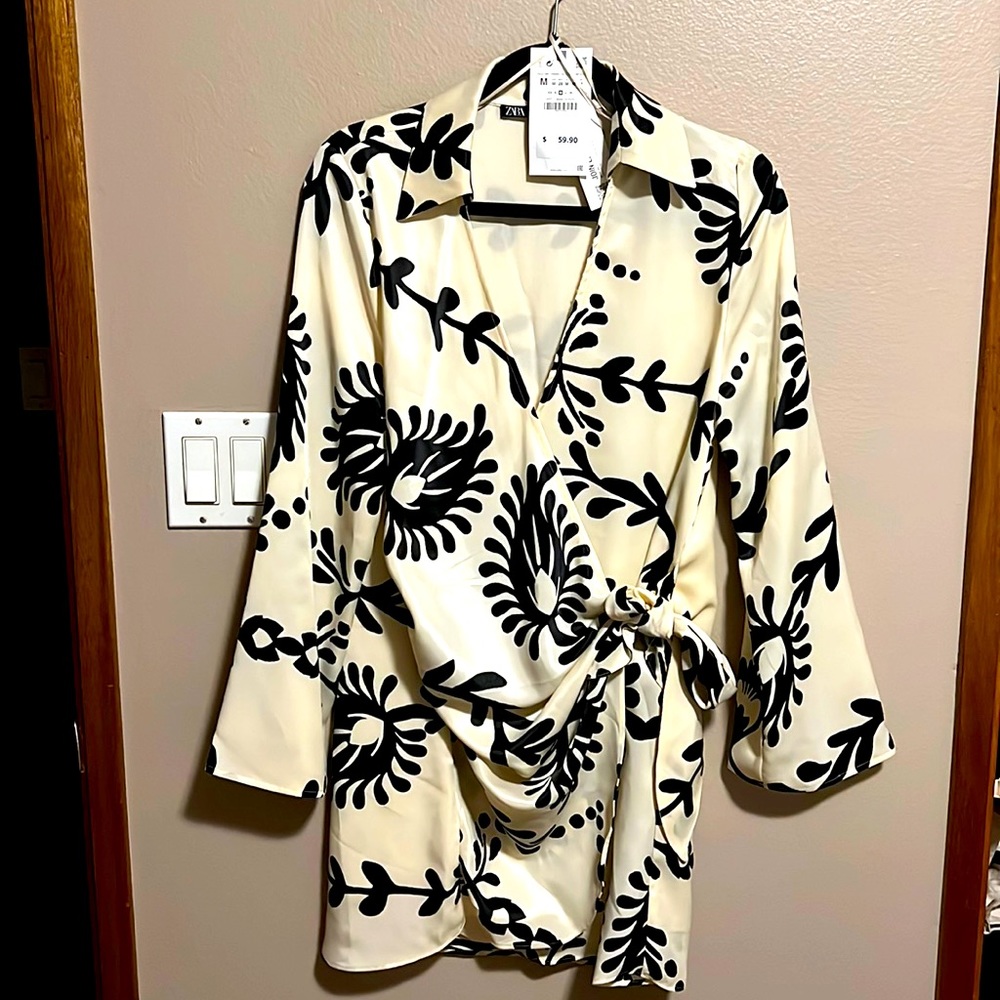 Zara Wrap Mini Dress